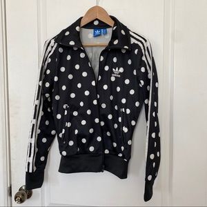 Adidas original polka dot bomber jacket